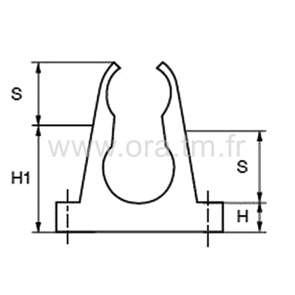 ATC - ATTACHE DE CLIPSAGE - TUBE CYLINDRIQUE